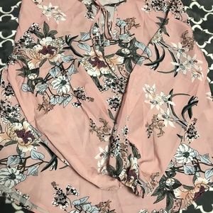 Long sleeve floral blouse